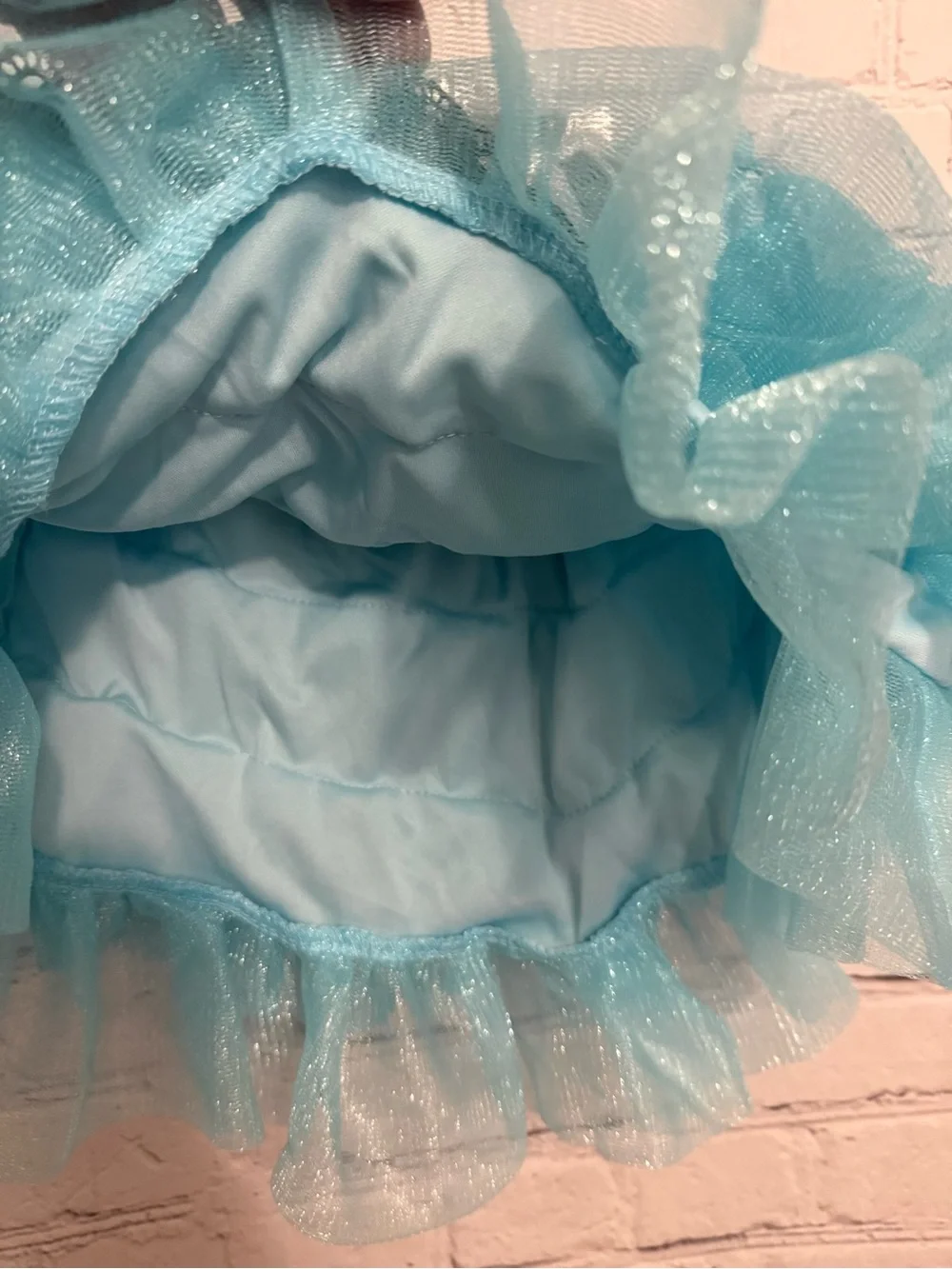 Amscan storybook dark Alice Blue Layered Tutu White Apron Detail Halloween OS